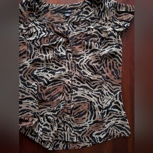 East 5th Zebra Print Top